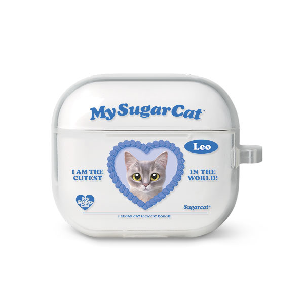Leo the Abyssinian Blue Cat MyHeart AirPods 3 TPU Case