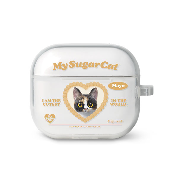Mayo the Tricolor cat MyHeart AirPods 3 TPU Case