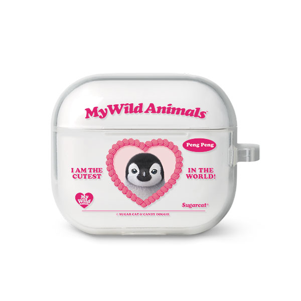 Peng Peng the Baby Penguin MyHeart AirPods 3 TPU Case