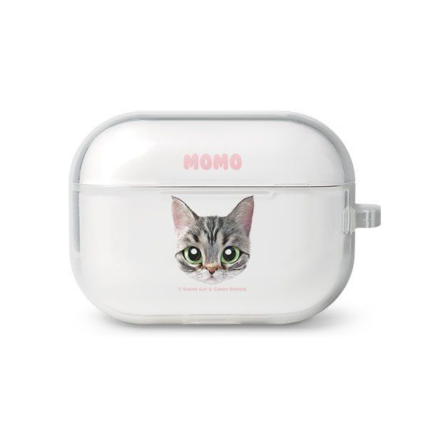 Momo the American shorthair cat Face AirPod Pro TPU Case