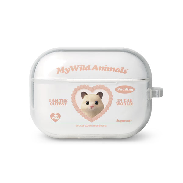 Pudding the Hamster MyHeart AirPod Pro TPU Case