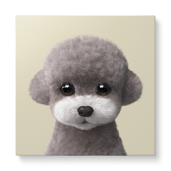 Earlgray the Poodle Art Canvas