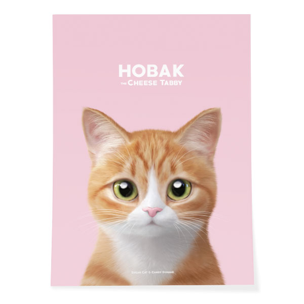 Hobak the Cheese Tabby Art Poster