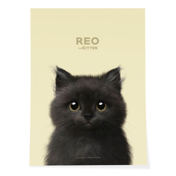 Reo the Kitten Art Poster