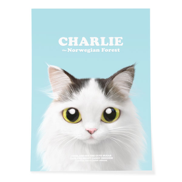 Charlie Retro Art Poster