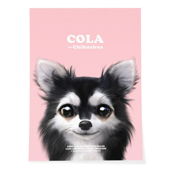 Cola the Chihuahua Retro Art Poster