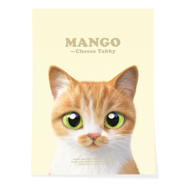 Mango Retro Art Poster