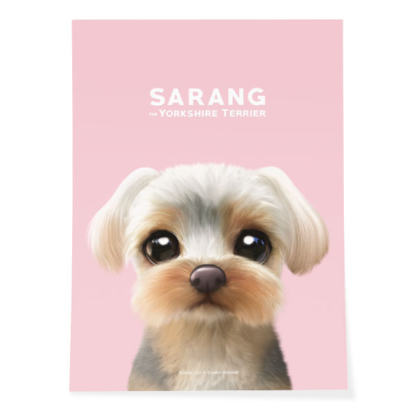 Sarang the Yorkshire Terrier Art Poster