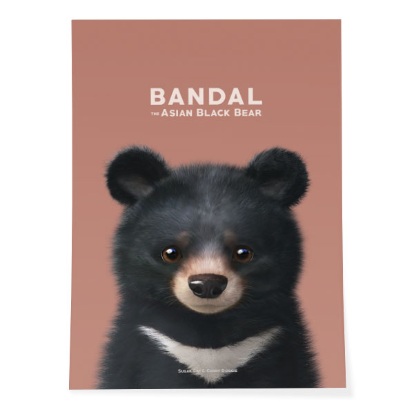 Bandal the Aisan Black Bear Art Poster