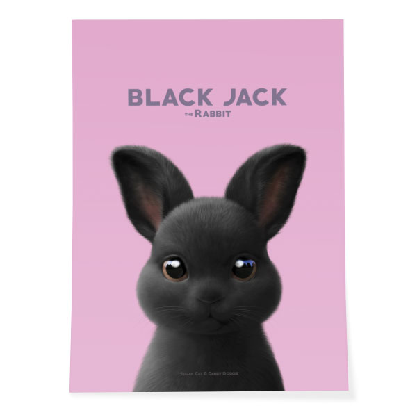 Black Jack the Rabbit Art Poster
