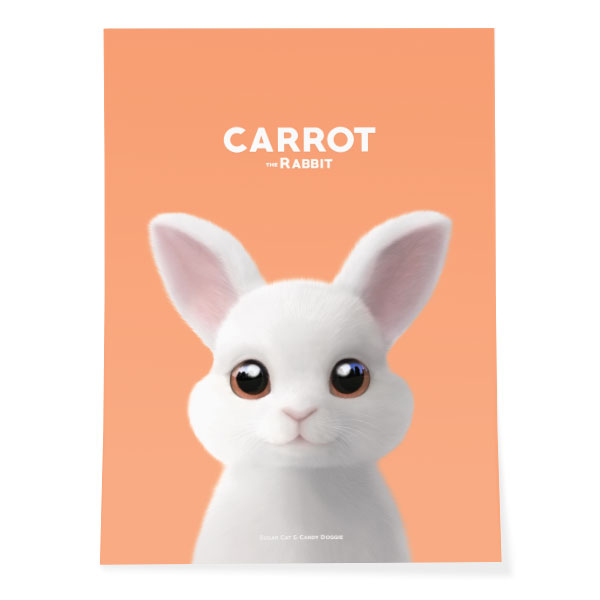 Carrot the Rabbit Art Poster