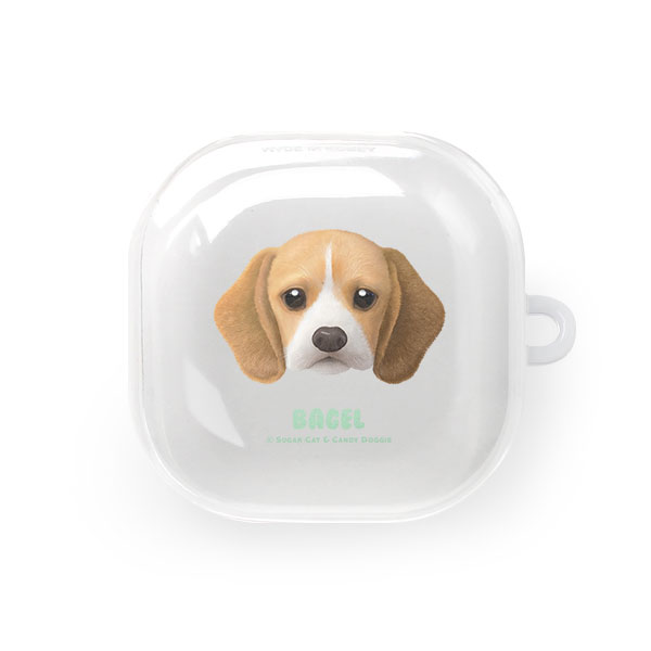 Bagel the Beagle Face Buds Pro/Live TPU Case