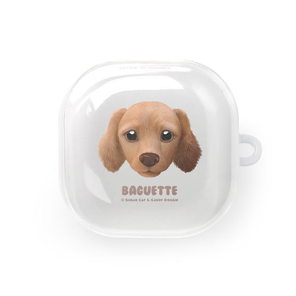 Baguette the Dachshund Face Buds Pro/Live TPU Case