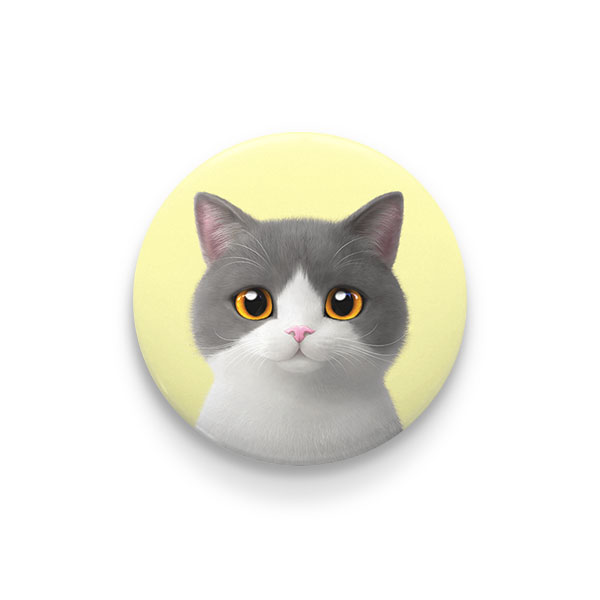 Max the British Shorthair Pin/Magnet Button