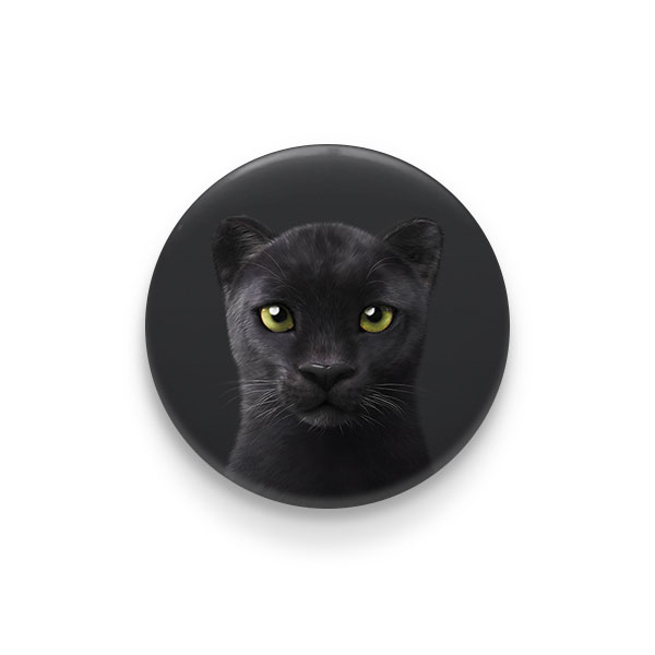 Blacky the Black Panther Pin/Magnet Button