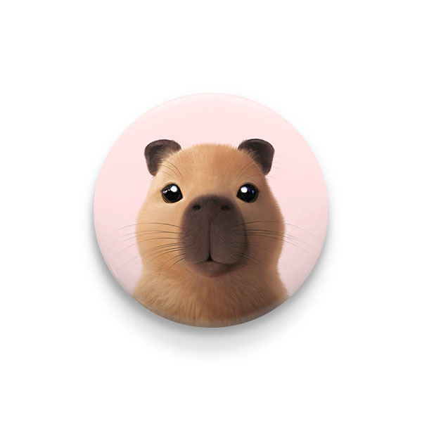 Capybara the Capy Pin/Magnet Button