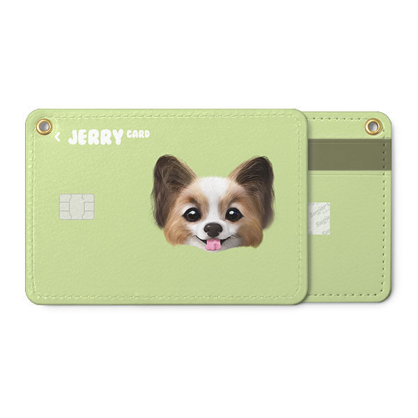 Jerry the Papillon Face Card Holder