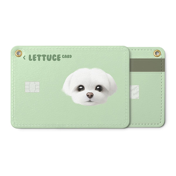 Lettuce the Meltese Face Card Holder