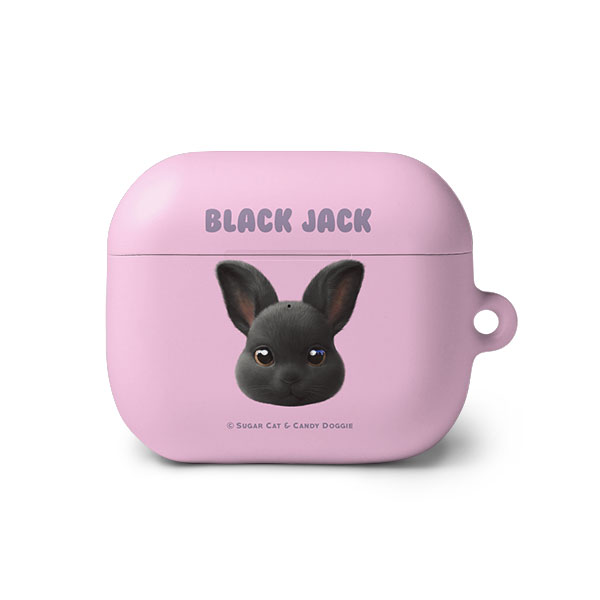 Black Jack the Rabbit Face AirPods 3 Hard Case