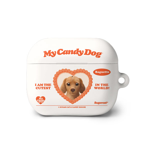 Baguette the Dachshund MyHeart AirPods 3 Hard Case