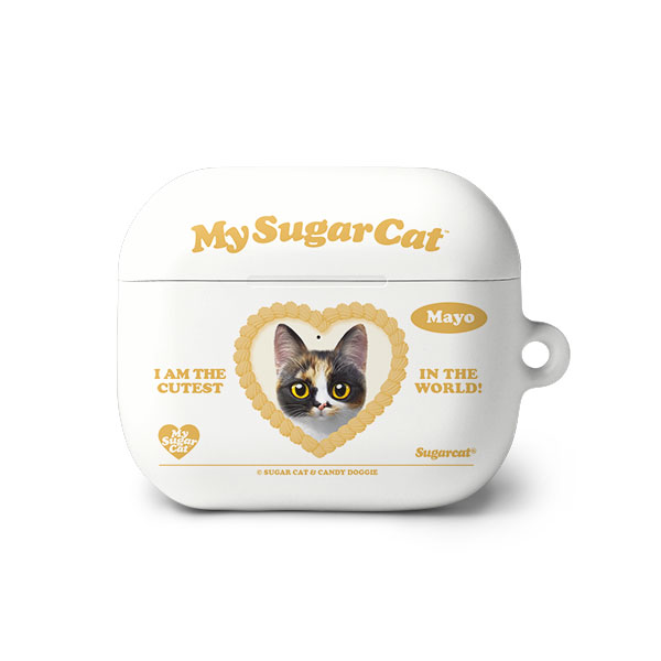 Mayo the Tricolor cat MyHeart AirPods 3 Hard Case