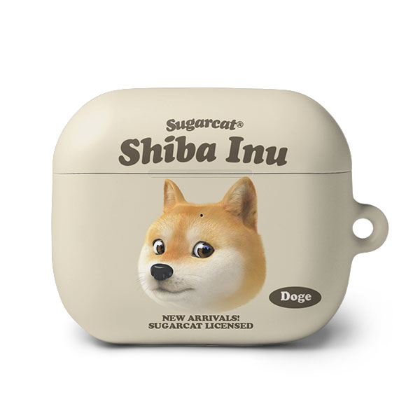 Doge the Shiba Inu (GOLD ver.) TypeFace AirPods 3 Hard Case