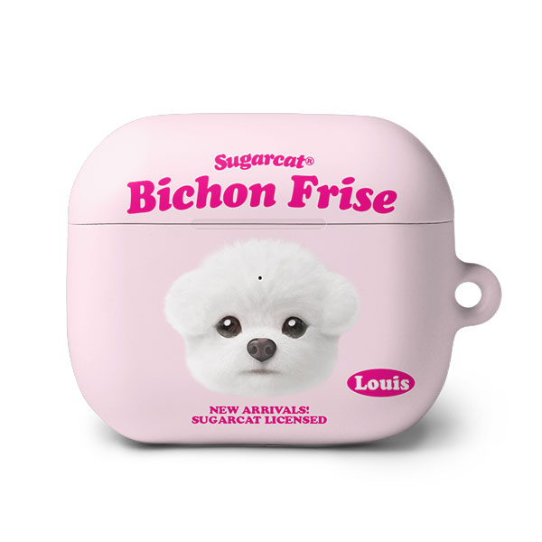Louis the Bichon Frise TypeFace AirPods 3 Hard Case