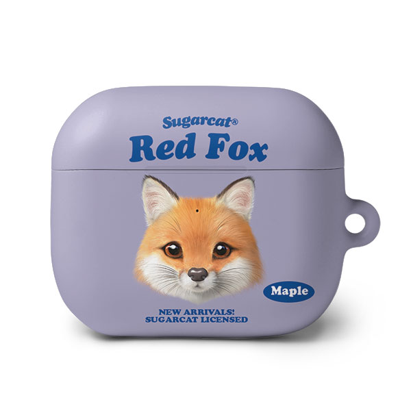 Maple the Red Fox TypeFace AirPods 3 Hard Case