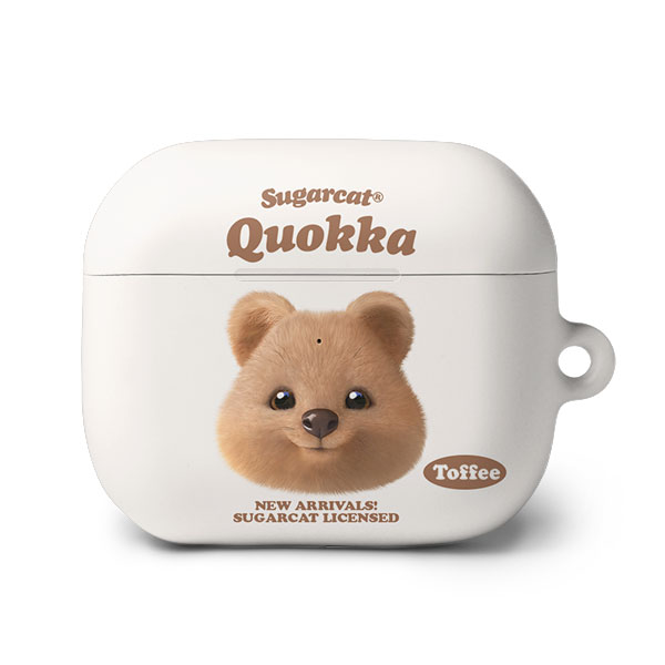Toffee the Quokka TypeFace AirPods 3 Hard Case