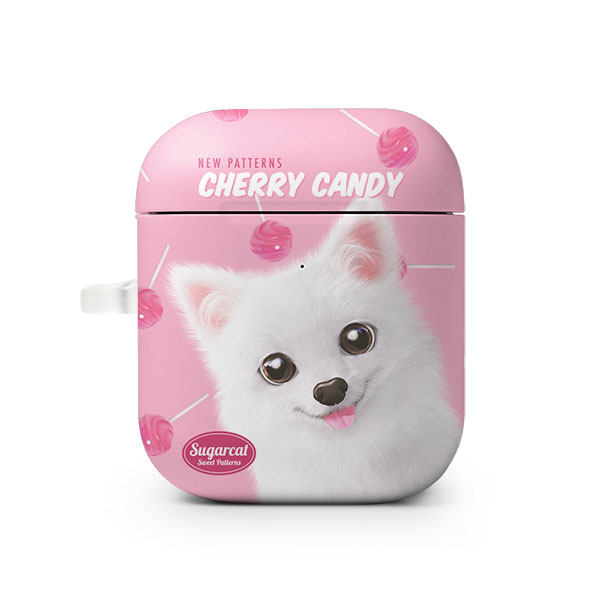 Dubu the Spitz’s Cherry Candy New Patterns AirPod Hard Case