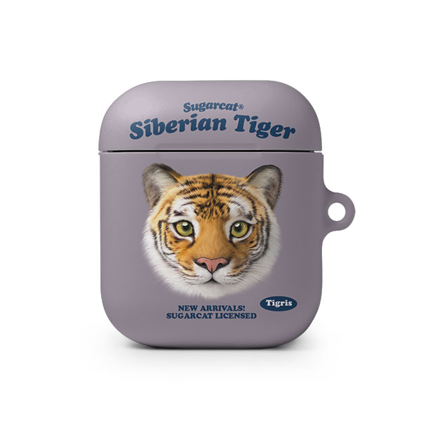 Tigris the Siberian Tiger TypeFace AirPod Hard Case