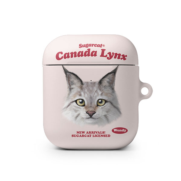 Wendy the Canada Lynx TypeFace AirPod Hard Case