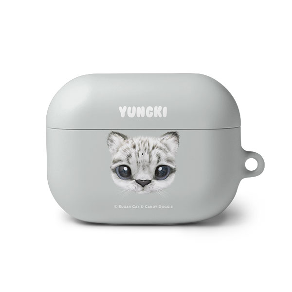 Yungki the Snow Leopard Face AirPod PRO Hard Case
