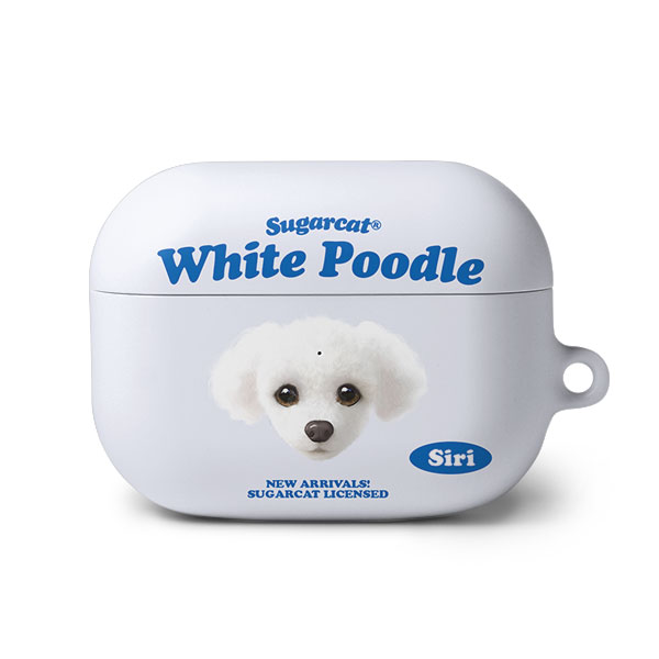 Siri the White Poodle TypeFace AirPod PRO Hard Case