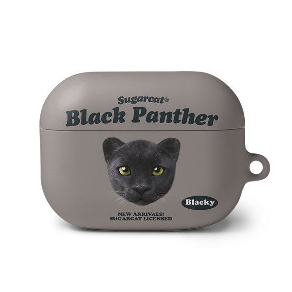 Blacky the Black Panther TypeFace AirPod PRO Hard Case