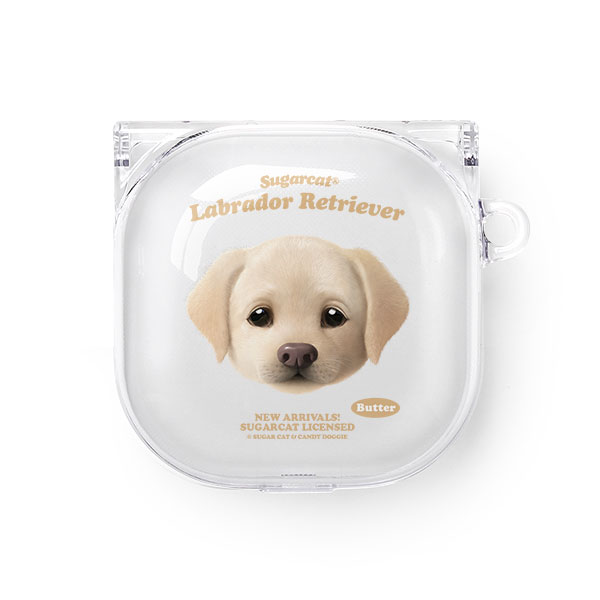 Butter the Labrador Retriever TypeFace Buds Pro/Live Clear Hard Case