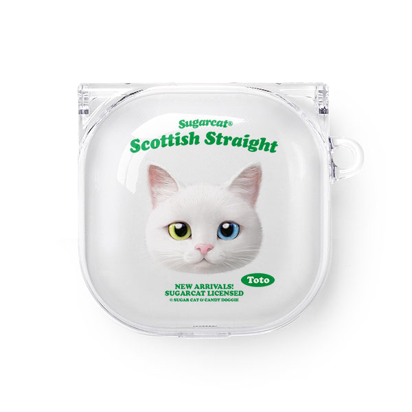 Toto the Scottish Straight TypeFace Buds Pro/Live Clear Hard Case