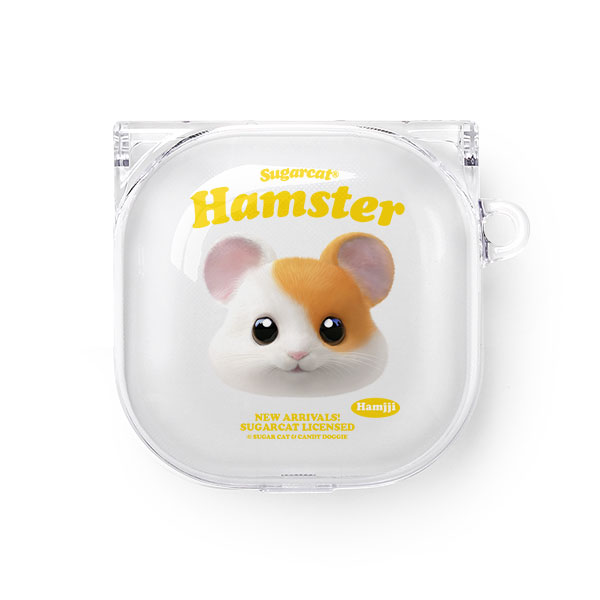 Hamjji the Hamster TypeFace Buds Pro/Live Clear Hard Case