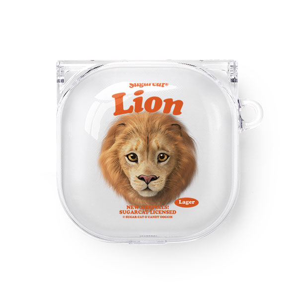 Lager the Lion TypeFace Buds Pro/Live Clear Hard Case