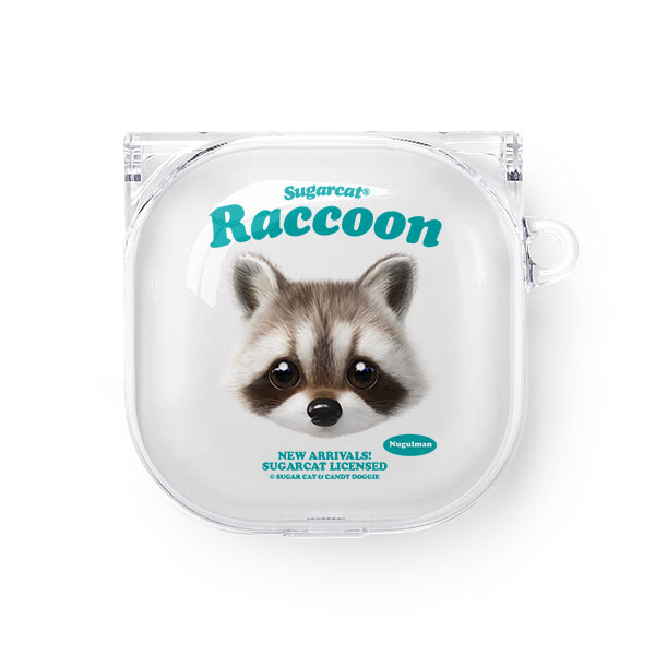 Nugulman the Raccoon TypeFace Buds Pro/Live Clear Hard Case