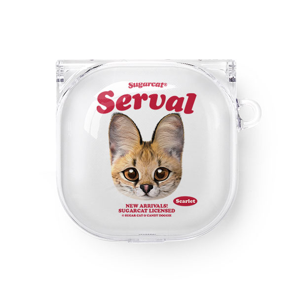 Scarlet the Serval TypeFace Buds Pro/Live Clear Hard Case