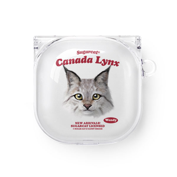 Wendy the Canada Lynx TypeFace Buds Pro/Live Clear Hard Case