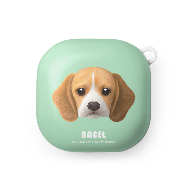 Bagel the Beagle Face Buds Pro/Live Hard Case