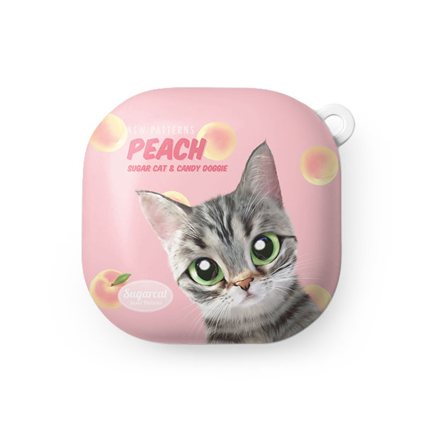 Momo the American shorthair cat’s Peach New Patterns Buds Pro/Live Hard Case