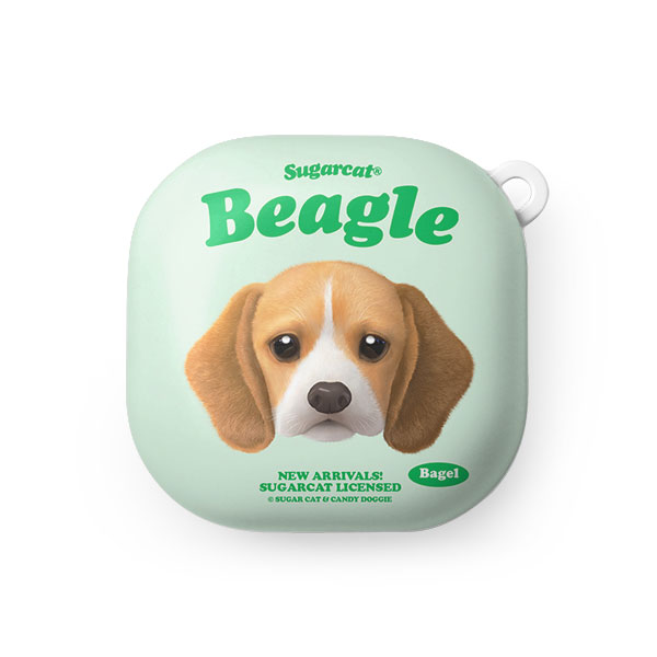 Bagel the Beagle TypeFace Buds Pro/Live Hard Case