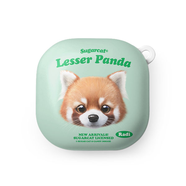 Radi the Lesser Panda TypeFace Buds Pro/Live Hard Case