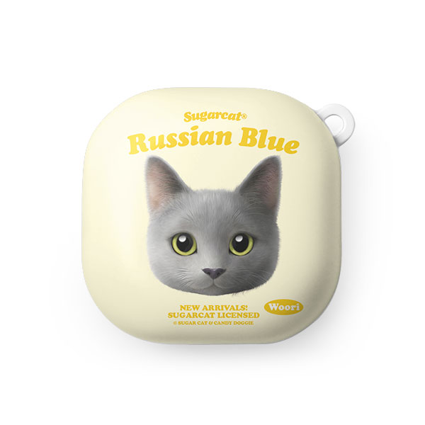 Woori the Russian Blue TypeFace Buds Pro/Live Hard Case