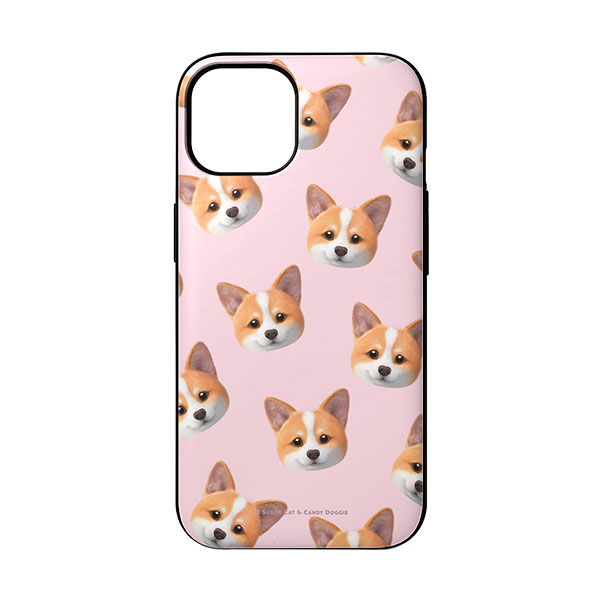 Corgi the Welsh Corgi Face Patterns Door Bumper Case