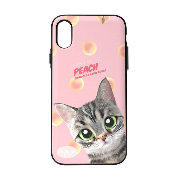 Momo the American shorthair cat’s Peach New Patterns Door Bumper Case