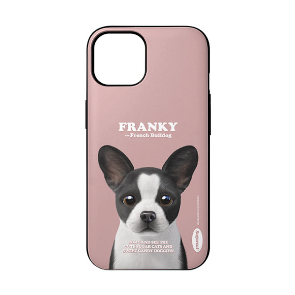 Franky the French Bulldog Retro Door Bumper Case